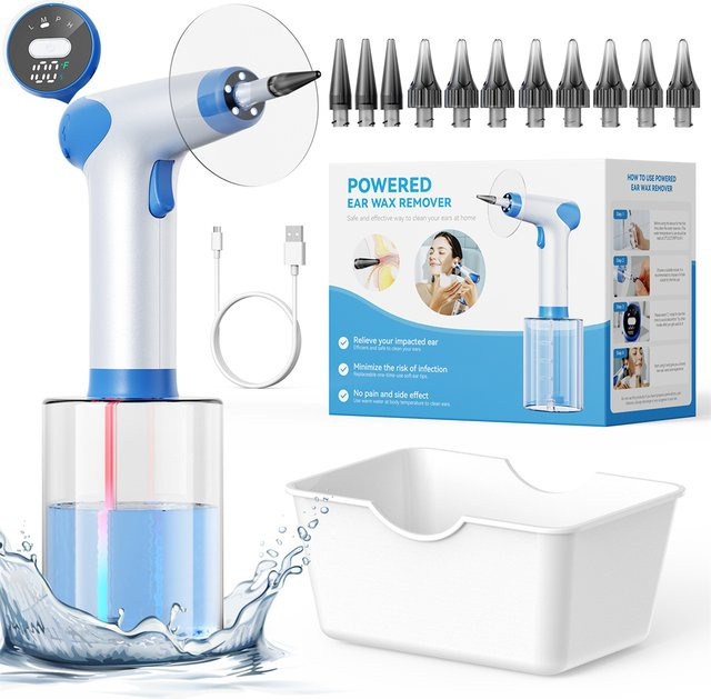 SUNUO Ohrenreinigungsset, wasserbetriebener Ohrenreiniger, Unisex - Bild 1