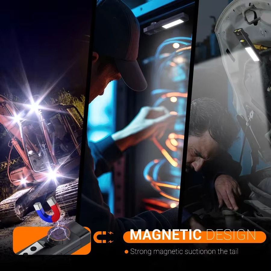 XIWANGFIRE EDC-Taschenlampe mit 400 Lumen, wasserdichte Mini-Taschenlampe mit Dual-Lichtquellen und Magnet für den Außenbereich - Bild 4