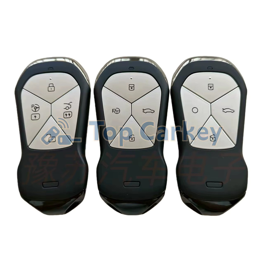 TopCarkey Original OEM Smart Remote Key mit ID47 ID4A Chip 433 MHz in Silber für XPENG G3 G3i G6 G9 P5 P7 P7i X9 - Bild 2