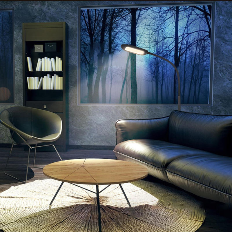 Tomshine LED-Stehlampe mit Fernbedienung und Touch-Steuerung, dimmbar, Schwarz - Bild 5