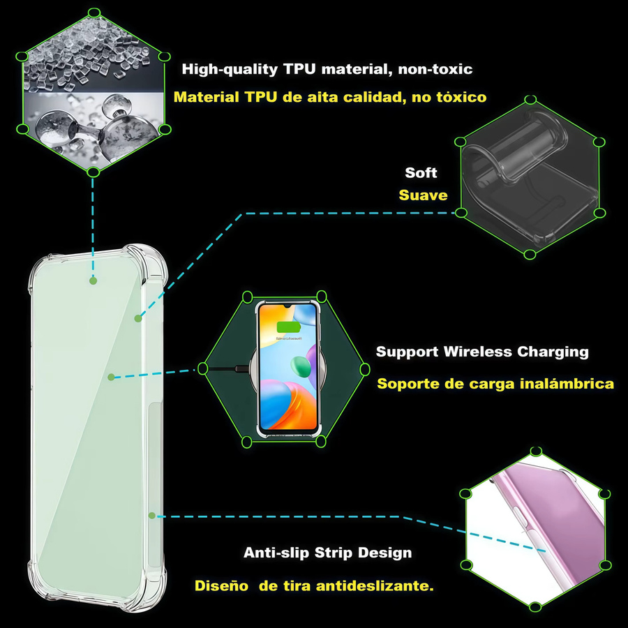 Stoßfeste transparente TPU-Handyhülle für Motorola Moto G 5G 2026 und G Play 5G 2026 - Bild 5