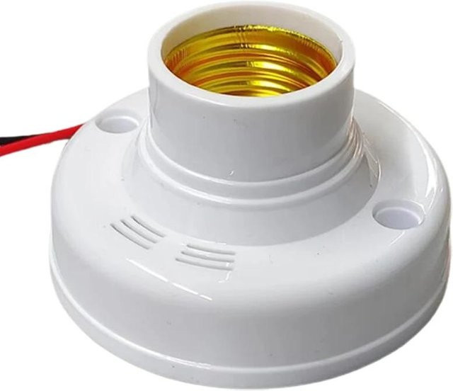 YJMP Super Lighting E27 Pir Bewegungsmelder Wandleuchte in Weiß mit Infrarot Sensor für LED Leuchtmittel - Bild 1