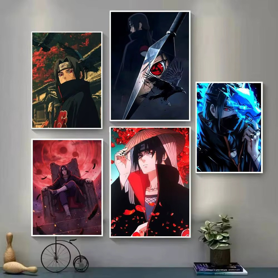 Naruto Itachi Uchiha Poster als Vintage-Wandkunst in Mehrfarben - Bild 3