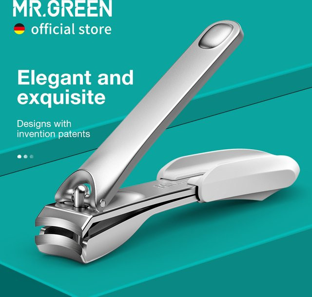 MR.GREEN Nagelknipser aus Edelstahl mit Feile, schmal - Bild 1