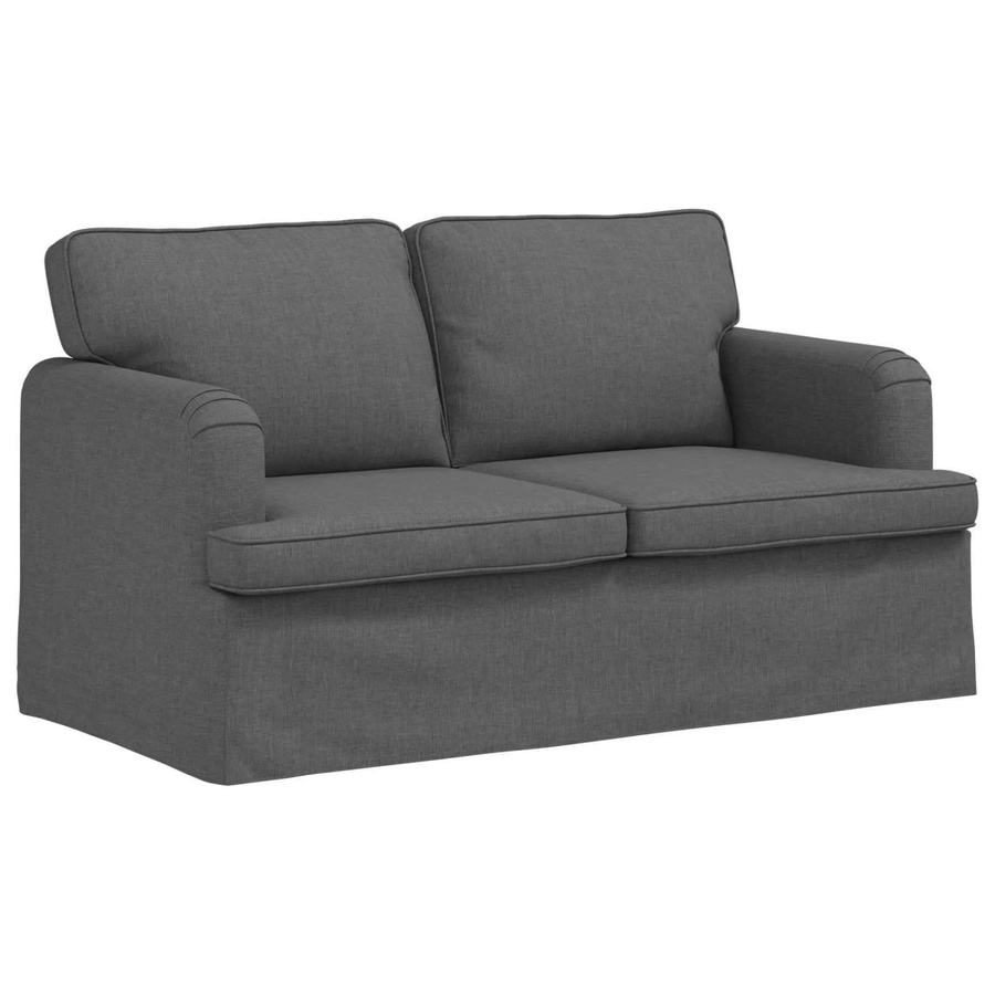 vidaXL Sofa Dunkelgrau mit Stoffbezug und Metallrahmen B/T/H: 144 x 80 x 85 cm - Bild 2