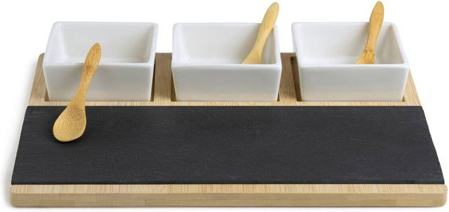 Max & Moritz Besteck Schiefer Weiß B/H/L: 24,5 x 7,0 x 31,5 cm - Bild 1