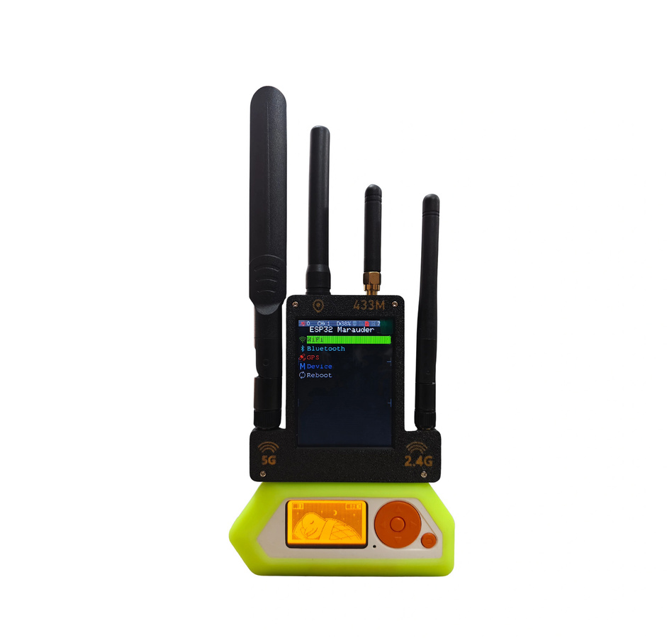 KUXA Flipper Zero 4-in-1 Predator-Modul mit 5G WLAN, ESP32-C5, GPS-Positionierung und 2,8-Zoll-Bildschirm in Schwarz und Multicolour - Bild 2