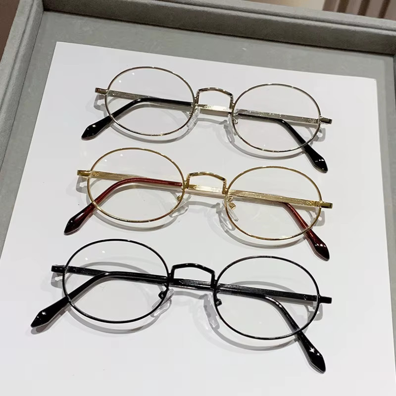 Korrektionsbrille, Vollrand, Rund, Metall - Bild 3