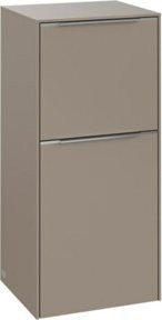 V&B Seitenschrank Subway 3.0 in Taupe mit Aluminiumgriffen B: 40 cm, T: 36,2 cm, H: 86 cm - Bild 1