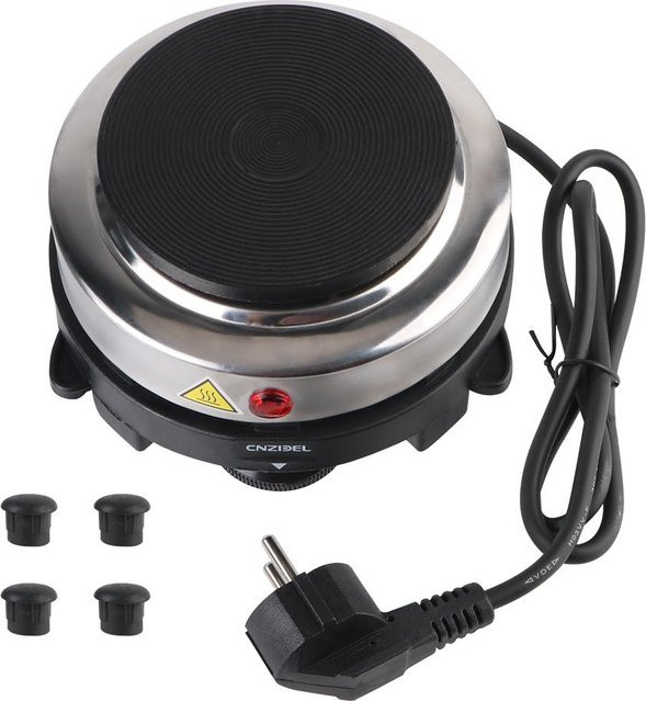 Multifunktionale Mini Elektroheizplatte von HOME LOVER in Grau mit 500W Leistung und EU-Stecker - Bild 1