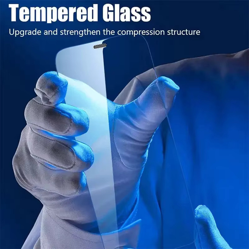 3er-Pack HD Displayschutz aus gehärtetem Glas für Apple iPhone (kompatibel mit iPhone 17, 16, 15, 14, 13, 12, 11, XS, X, XR), transparent - Bild 2