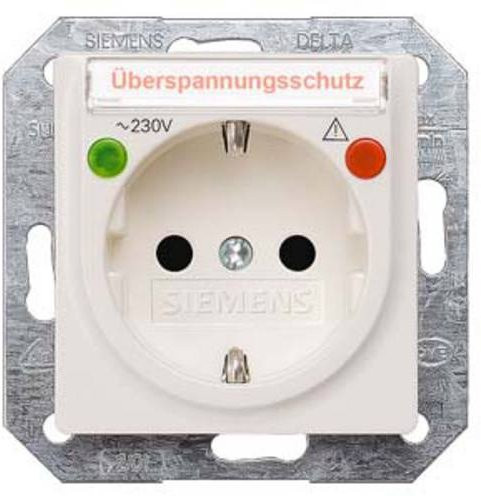 Siemens Schutzkontakt-Steckdose Delta Weiß 5UB1525 - Bild 1
