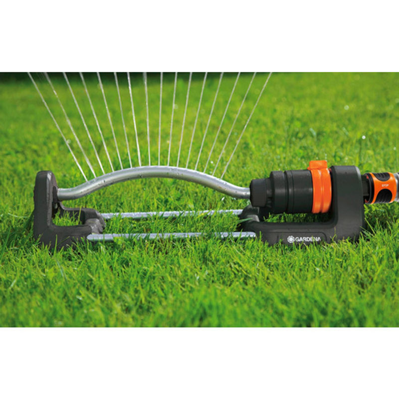 GARDENA Aqua S Viereckregner Schwingender Wassersprenger Schwarz Bunt für bis zu 220m² - Bild 3