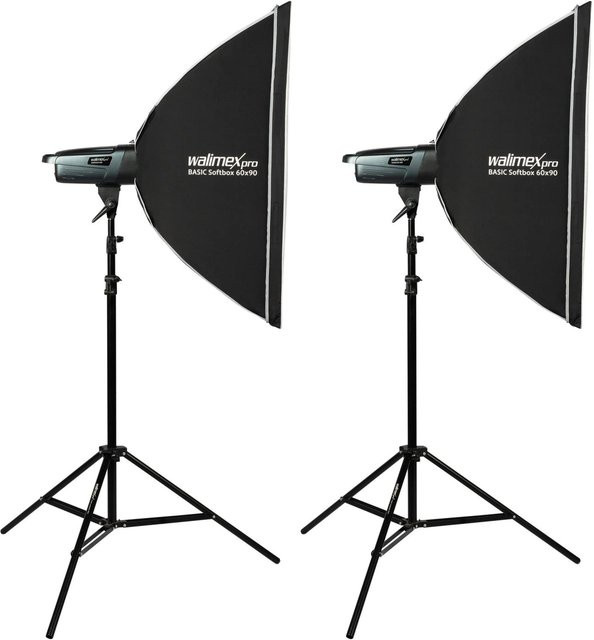 Walimex Pro Emerger 200 Double Studioblitz Set in Schwarz - Bild 1