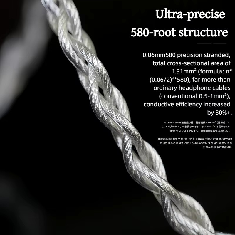 NIWERADCI HiFi-17 In-Ear-Kopfhörer-Upgrade-Kabel mit 0,78mm 2pin/mmcx/ie900/HD800 auf 4,4mm/4pin XLR für Delci Explorer DaVinci Himalaya - Bild 5