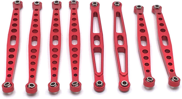 Huangbo Metall-Upgrade-Zugstangen-Set, 8-teiliges Set, für RC-Autos - Bild 1