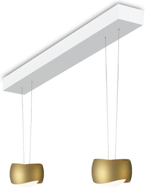 Oligo Curved Slack-Line LED-Pendelleuchte 2-flammig in Bronze und Weiß matt mit Tunable White (2200K - 5000K) und Casambi-Steuerung - Bild 1