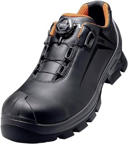 Uvex Sicherheitshalbschuh S3 mit BOA Fit System in Schwarz/Orange, Größe 37 - Bild 1