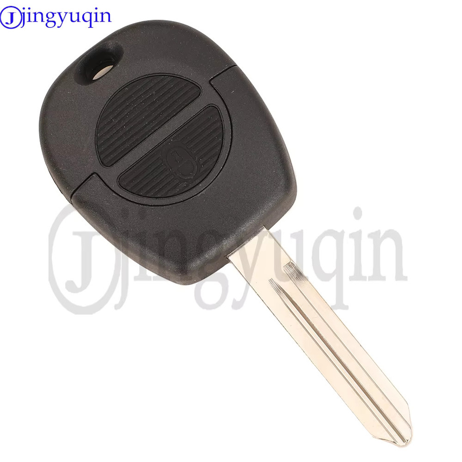 Jingyuqin Autoschlüssel Fernbedienung mit ID46 Chip für Nissan Patrol Navara X-Trail Serena Primera Micra Almera, 433MHz, Schwarz - Bild 1