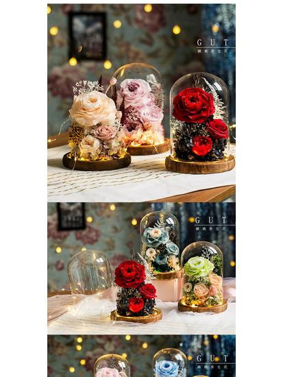 Ewiges Rosen-Bouquet in einer Glasglocke von Shopping Party - Bild 8