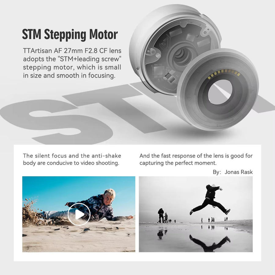 TTArtisan APS-C Autofokus 27 mm F2,8 Objektiv für Sony E Mount, Schwarz - Bild 4