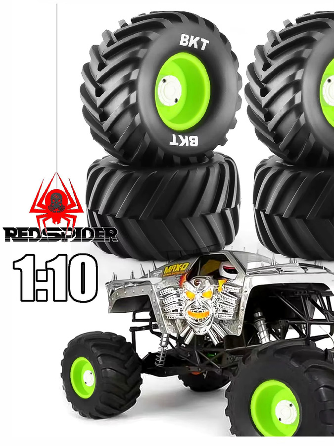 RS Monster Truck Buggy Reifen Rad, 1:10, 4-teiliges Set - Bild 4