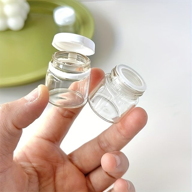 FIGHTYU Mini-Glas-Kosmetikdosen mit Deckel, 8er-Pack, 10g - Bild 1