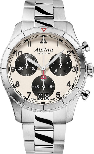 Alpina Chronograph, Quarz, Edelstahl, 44 mm, Herren - Bild 1