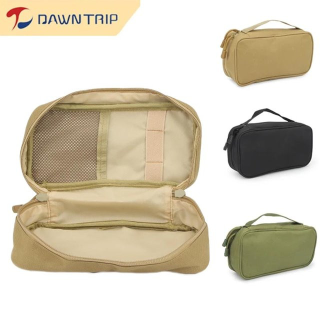 Taktische EDC Organizer Tasche für Werkzeug und Kabel in Beige, B/H/T: 24,0 x 11,0 x 7,0 cm - Bild 1