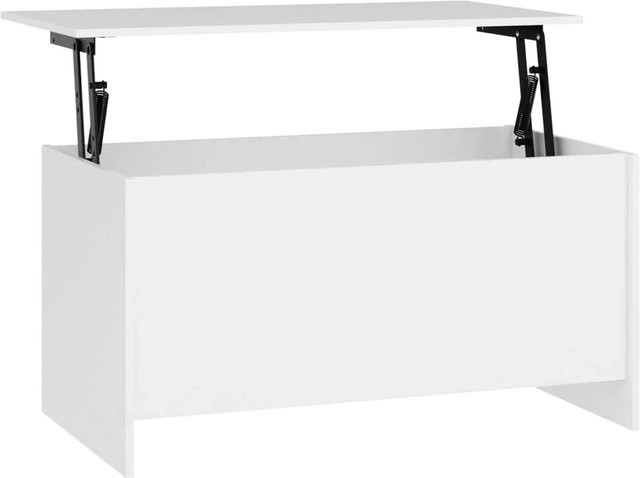 vidaXL Couchtisch Weiß mit Lift-up-Top aus Holzwerkstoff, B/T/H: 102 x 55,5 x 52,5 cm - Bild 1