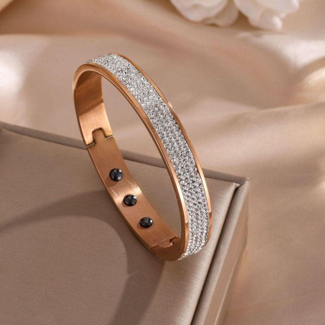 Lucky Star Jewelry Armband, Edelstahl, Roségold, Diamant, Zirkonia, Damen - Bild 1