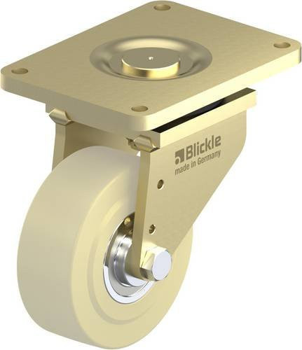 Blickle Lenkrolle LS-GSPO 302K in Beige und Gelb mit Rad-Durchmesser 300 mm und einer Tragfähigkeit von 10000 kg - Bild 1
