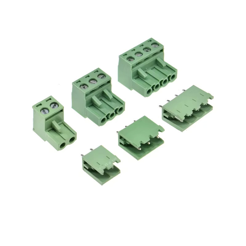ALINSIN 10 Sets Schrauben-Terminal-Block Stecker und gerade Pin Header Buchse für PCB, 5,08mm Pitch, Grün - Bild 1