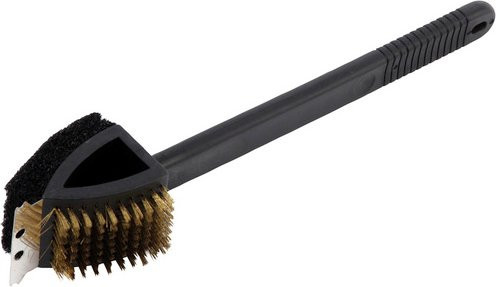 Mr. GARDENER Grillbürste aus Edelstahl und Kunststoff in Schwarz, Breite: 8,5 cm - Bild 1