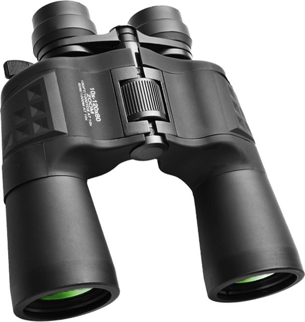 OEING HD Fernglas mit 10-120x80 Vergrößerung in Schwarz für Jagd und Nachtsicht - Bild 1