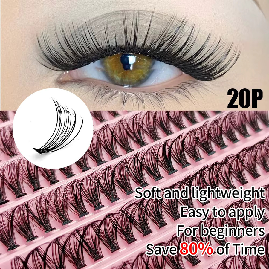 LAKANAKU Wimpern-Cluster-Set, Wispy Clusters, Unisex - Bild 2