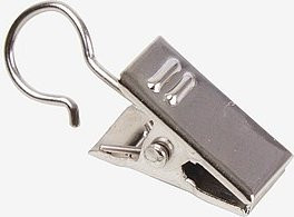 Jotex Gardinenklammern aus Metall in Silber, 10er-Pack - Bild 1