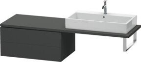 Duravit L-Cube Unterschrank in Grau Matt mit 2 Schubladen, B/T: 82 x 54,7 cm - Bild 1