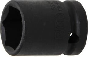 BGS Kraft-Steckschlüssel-Einsatz Sechskant 5221 mit 1/2 Zoll Antrieb und 21 mm Schlüsselweite aus Chrom-Molybdän-Stahl - Bild 1