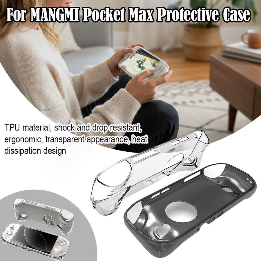 Transparente TPU-Schutzhülle für die MANGMI Pocket Max Handheld-Spielkonsole, stoßfeste Abdeckung - Bild 3