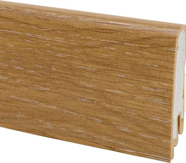 Döllken Profiles Hartschaumleiste Modern 60 in Eiche Natur, Farbe Braun, B/H: 60 mm x 17 mm, Länge: 2500 mm - Bild 1