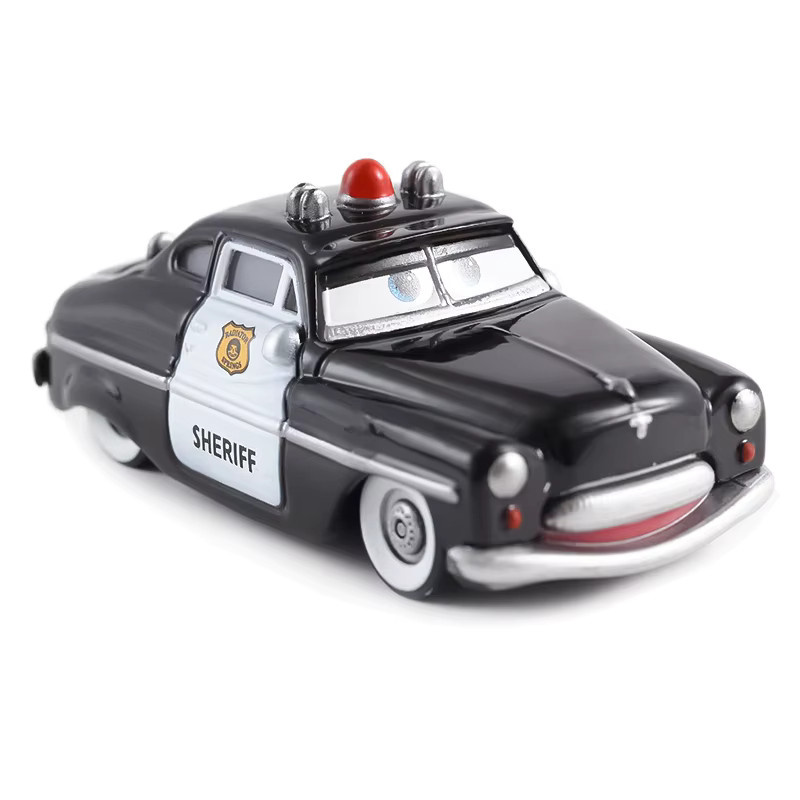 Disney Pixar Cars Sheriff White Doc Hudson Police Sally, Modellautos, 1:55, Metall - Bild 2