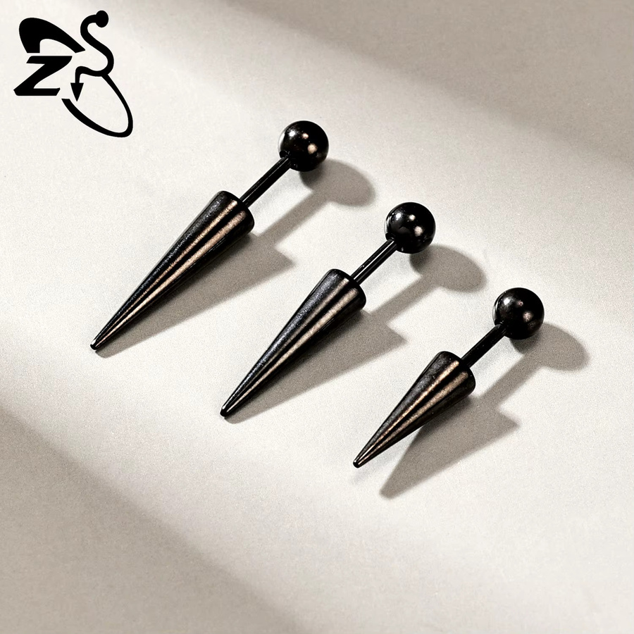 ZS Ohrstecker Edelstahl, Spike Form, Unisex - Bild 2