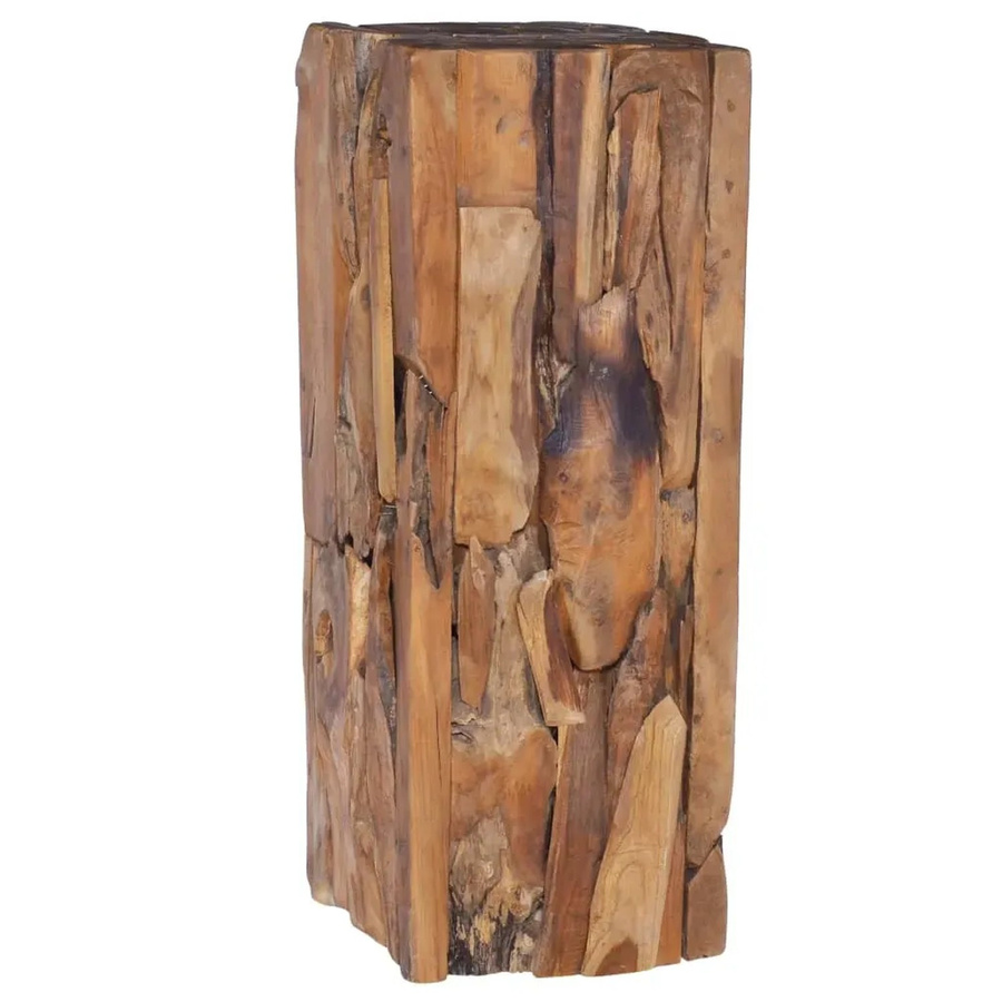 vidaXL Beistelltisch aus Teak-Massivholz in Braun, B/T/H: 30 x 30 x 80 cm - Bild 2