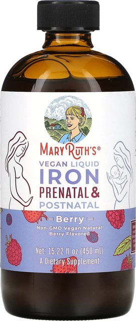 MaryRuth's Veganes flüssiges Eisen, Beere, 450 ml - Bild 1