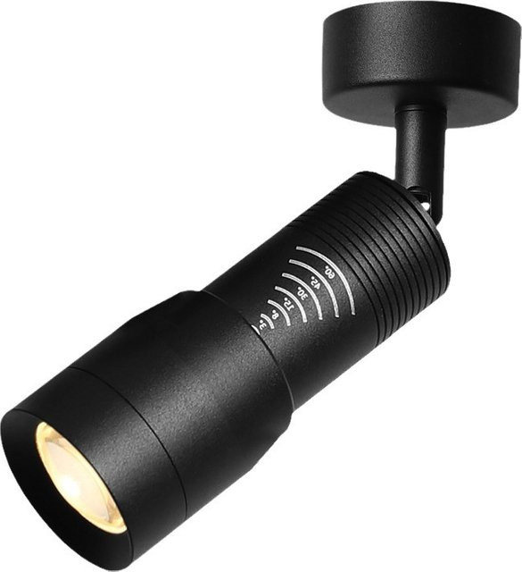 JOYINLED 5er Set LED Deckenstrahler in Schwarz und Weiß, oberflächenmontierte Zylinder-Strahler mit 7 W und verstellbarem Zoom von 5° bis 60° Abstrahlwinkel - Bild 1