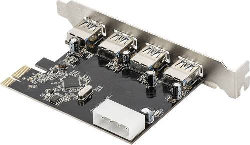 Digitus USB 3.2 Gen 1 PCIe Erweiterungskarte mit 4 USB-A Ports - Bild 1
