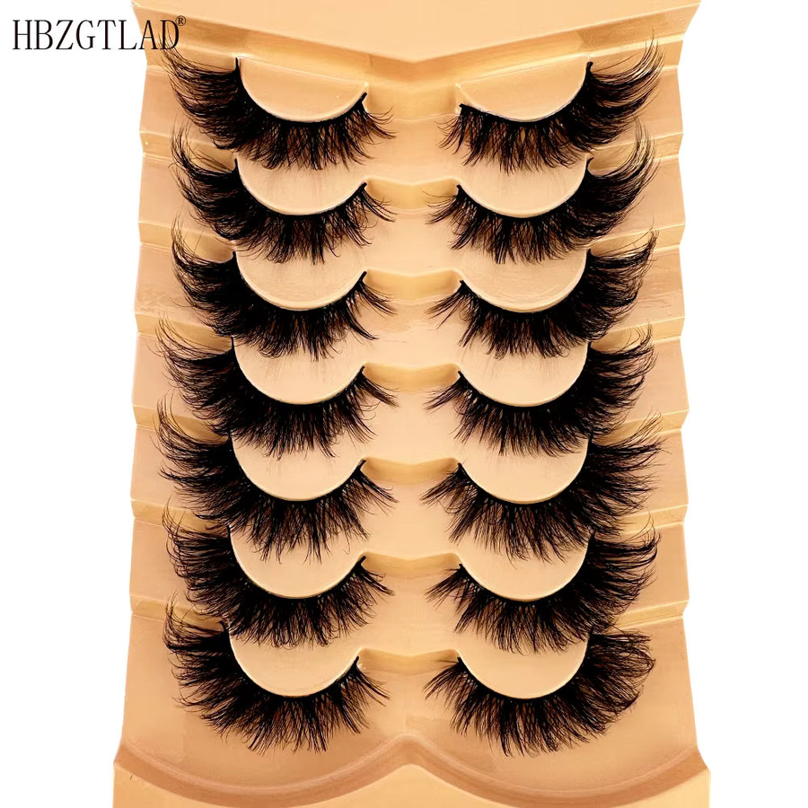 AMSDCN Cat Eye Wimpern 3D, 5D Wispy, Natürliche Falsche Wimpern - Bild 5