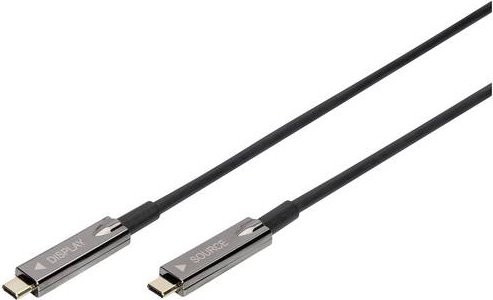 Digitus USB-C auf USB-C DisplayPort Active Optical Cable (AOC) Schwarz 15,0 m - Bild 1