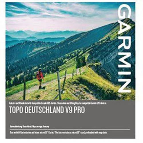 Garmin TOPO Germany v9 PRO Wanderkarte für Outdooraktivitäten wie Wandern, Fahrradfahren, Geocaching und Skifahren in Deutschland, Multicolor - Bild 1